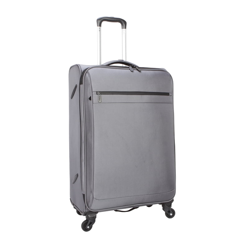 Softside Checked Luggage With Spinner Wheels Gray photo 6
