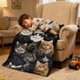 thumbnail image 5 of Camping Blanket Gifts,Soft Camping Throw,Cute Plush Flannel Camping Quilts Decorations for Bedroom Sofa Bed Outdoor Travel 39.3x27.6in, 5 of 6