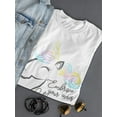 thumbnail image 3 of Embrace Your Inner Unicorn Shaped T-Shirt Women -Image by Shutterstock, Female Medium, 3 of 4