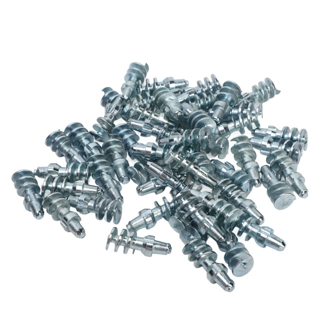 Tyre Studs, Tire Stud Screw Tungsten Steel Silver 50 Pcs For Car