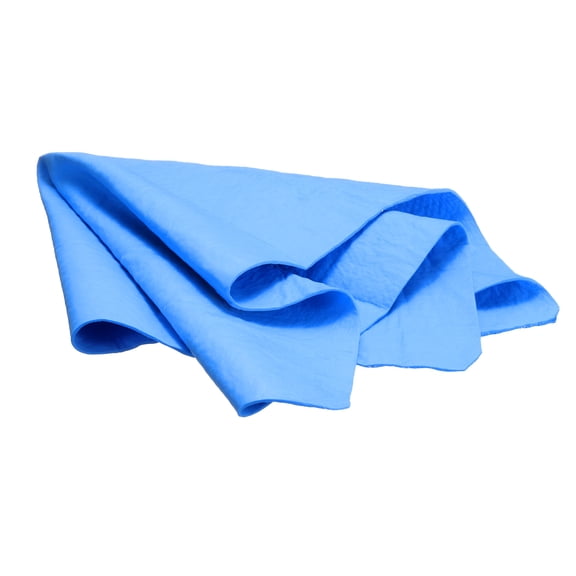 Premium Shammy Cloth for Car Drying 16.9" x 12.6" in Bags, Blue