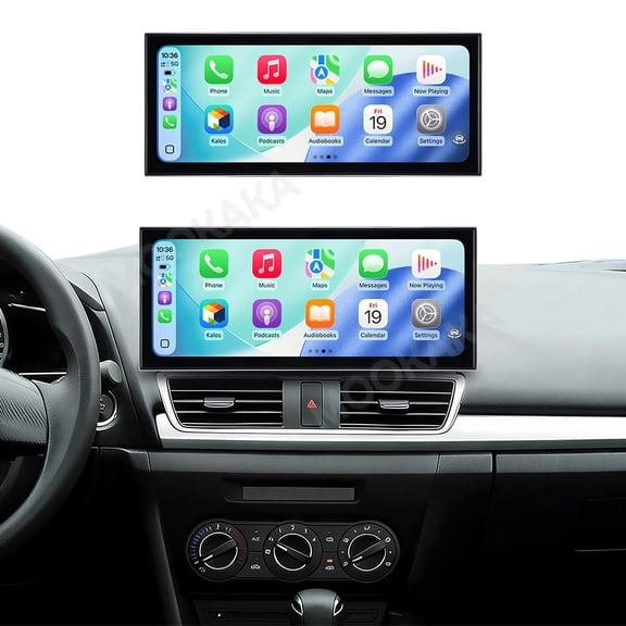 MOOKAKA 15.8" Smart Display Radio Audio Media Player for Mazda 3 2010-2015 Car Navigation GPS Upgrade Headunit Android Replacement 1080P Screen Carplay Accessories