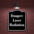 thumbnail image 2 of Danger Laser Radiation BLACK Aluminum Composite Sign Aluminum Composite Sign 15''x18'', 2 of 9