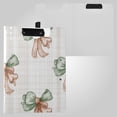 thumbnail image 2 of Plaids Green Orange Colored Bows Foldable Binder Folder Clipboard with Pen Slot Double Clips A4 Size File Storage, 2 of 8