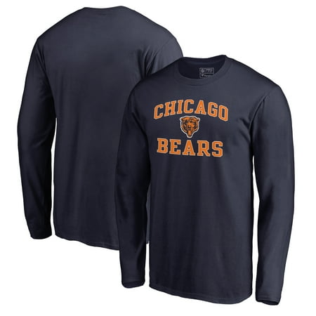 Victory Vintage Home - Chicago Bears NFL Pro Line by Fanatics Branded Vintage Victory Arch Long Sleeve T-Shirt - Navy