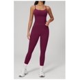 thumbnail image 2 of PISONIC Workout Sets for Women, 2 Piece Seamless Spaghetti Straps Crop Top Matching High Waist Leggings Gym Yoga Outfits, 2 of 7