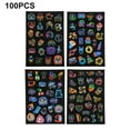 thumbnail image 3 of Kit de 100 pegatinas de neón, pegatinas de vinilo de graffiti, pegatinas lindas de mezcla y combinación de neón, decoración de pegatinas, para adolescentes, niñas y adultos, colores surtidos, 3 of 7