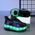 thumbnail image 5 of Kids LED Roller Skate Shoes with Wheel Light up Roller Shoes Kids Skates Sneakers Gift for Girls Boys Children, 5 of 22