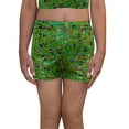 thumbnail image 2 of LIIPEE Girls Boys Performance Shorts Summer Fashion Sequin Leopard Printed Stretch Elastic Waist Shorts Baby Versatile Party Shorts,Green,2-3 Years, 2 of 3