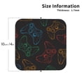 thumbnail image 2 of Yiaed Gamepad Joystick Game Print Leather Coasters for Drinks - Cup Coasters Coffee Table Kitchen Table Bar, Home & Office Gifts Handmade Drink Coasters-Square, 2 of 6