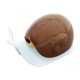 thumbnail image 2 of Dispensador de loción de jabón de manos en forma de caracol | Contenedor de bomba de plástico | Boca ancha | Decorativo para Baño Cocina | 17,5x11x7,2 cm | Ecológico | Café blanco negro | 1, 2 of 6