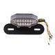 thumbnail image 1 of 16 LED motocicleta Quad ATV señal de giro trasera freno matrícula luz integrada 12 V gris, 1 of 5