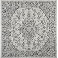 thumbnail image 3 of JONATHAN Y SANTA MONICA 5' Square Area Rug, Rozetta Boho Medallion Textured Weave - Gray/Black, SMB102D-5SQ, 3 of 3