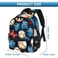 thumbnail image 2 of Baseball Cute Printed Backpack with Adjustable Shoulder Strap, Large Capacity, Lightweight, 2 of 6