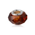 thumbnail image 1 of 20Pcs 10x19.5mm Handmaking Large Hole Glass Beads Mix Color Charm for Jewelry Making - Brown, 1 of 7
