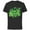 Black, variant on Disney Mickey and Friends Green St. Patrick’s Day - Short Sleeve Cotton T-Shirt for Adults - Customized-Black