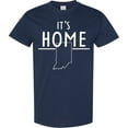thumbnail image 3 of Inktastic It's Home State of Indiana Outline T-Shirt, 3 of 5