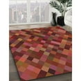 thumbnail image 2 of Ahgly Company Indoor Rectangle Patterned Orange Abstract Area Rugs, Swatch Sample, 2 of 6
