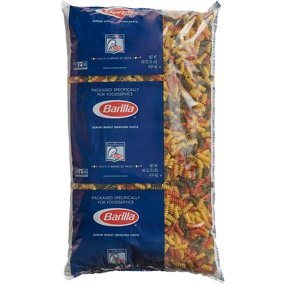 Barilla Pâtes Rotini Tricolores 20 lb