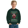 thumbnail image 2 of Wild Bobby Merry Blitzmas, Football Christmas Sweater Design | Holiday Unisex Boys Girls Crewneck Graphic Sweatshirt, 2 of 5