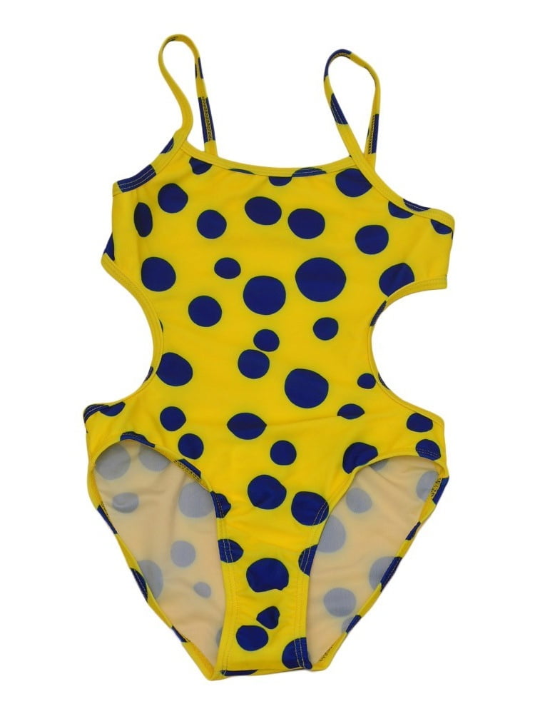 yellow one piece swimsuit walmart