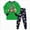 A146-Green, variant on Boys 2‑Piece Pajama Set with Cartoon Graphic,Soft Fabric Sleepwear for Boys 6-7 Years