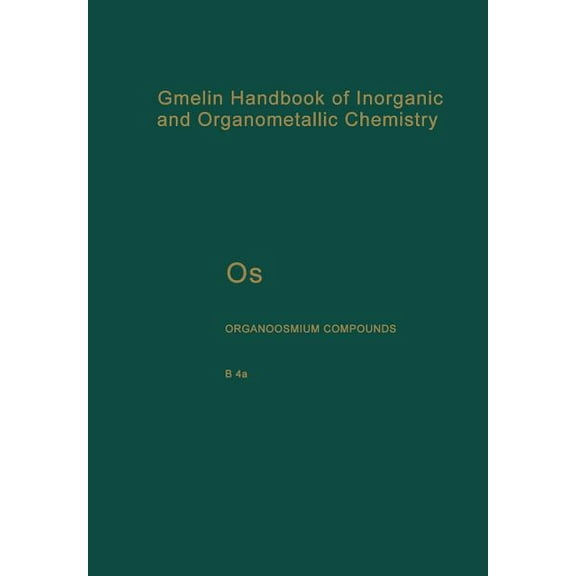 OS Organoosmium Compounds, (Paperback)