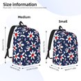thumbnail image 3 of Lsque Daisy Flowers Pattern Canvas Daypack, Durable Backpack, High-quality Versatile Backpack,Vintage Compact Backpack-Medium, 3 of 6