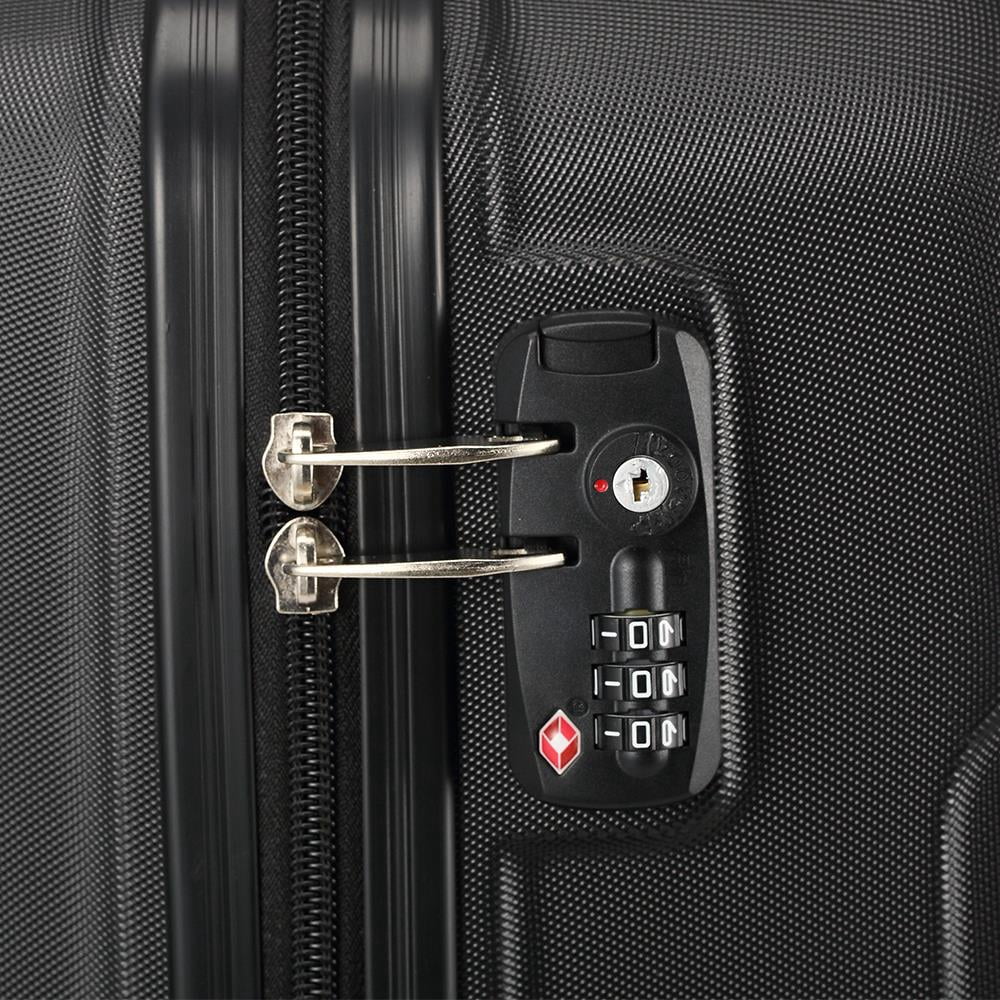 Lot 3 Travel Luggage Set Bag ABS Trolley Hard Shell Spinner Suitcase w/TSA Lock Coded Lock