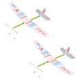 thumbnail image 2 of CIMAXIC 2Pcs Rubber Band Powered Airplane Model Biplane Toys for Kids (Random Pattern),17.72"X16.93"X3.15", 2 of 4