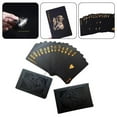 thumbnail image 2 of LEEYNEER Black Gold Plastic Playing Cards Set for Poker and Card Games, 2 of 4