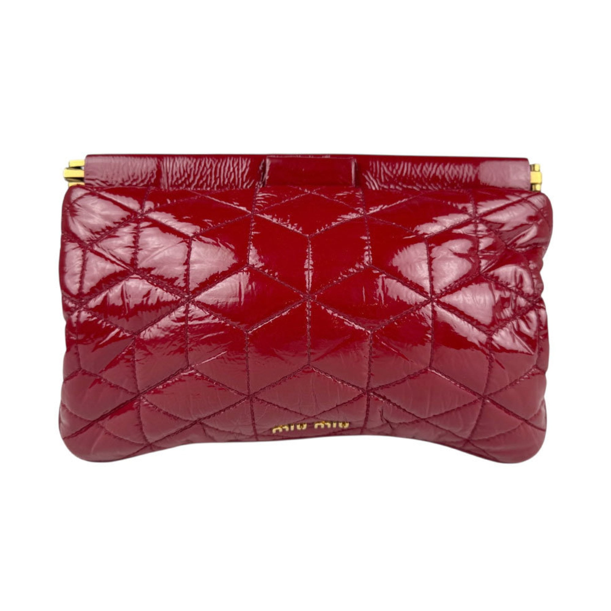 Miu Miu 赤 レザー クラッチバッグ MIU MIU（バッグ ・ レッド/赤色系）のフリマアイテム一覧