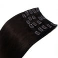 thumbnail image 5 of SAYFUT 22" Silky Straight Remy Human Hair Extensions Grade 6A Clip in Hair Wefts Full Head 8 Piece 18 Clips, 5 of 5