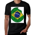 thumbnail image 2 of T-shirt Brazilian Football  Soft Cotton Adult Heat-Transfer Graphic T-Shirt - 180g Breathable Fabric, Unisex Summer Casual Wear with Durable Heat-Printed Design, 2 of 10