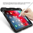 thumbnail image 6 of Dteck Case for iPad Pro 11 4th Gen 2022/ 3rd Gen 2021/ 2nd Gen 2020/ 1st Gen 2018 , Military Grade Shockproof Silicone Kickstand Cover for iPad Air 5 / iPad Air 4, Black, 6 of 6