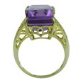 thumbnail image 4 of 8.52 Ctw Amethyst Gemstone 925 Sterling Silver Solitaire Women Christmas Ring Size US- 5.5, 4 of 8