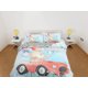 thumbnail image 2 of Oso de peluche lindo en coche rojo, ropa de cama azul, juego de funda nórdica, ropa de cama con cremallera, dormitorio, 2 of 4