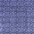 thumbnail image 1 of Ahgly Company Machine Washable Indoor Square Abstract Blue Modern Area Rugs, 3' Square, 1 of 4