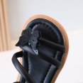 thumbnail image 5 of FINALGANG Little Girls Adjustable Ankle Strap Rhinestone Floral Multi Thin Strap Open Toe Sandals Thick Flat Sole Summer Casual Princess Sandals Cozy Shoes 8-9 Years, 5 of 9