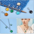 thumbnail image 5 of 24 Pcs Acrylic Rhinestone Cat Head Stitch Markers Crochet Stitch Marker Charms 304 Stainless Steel Clasp Locking Stitch Marker for Knitting Weaving Sewing Jewelry Making for DIY, 5 of 6