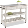 thumbnail image 3 of Homestyles General Line Wood Kitchen Cart in Off White, 3 of 14