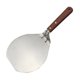 thumbnail image 1 of Pala de acero inoxidable para pizza, espátula redonda para pasteles, mango de madera, herramienta de cocina para uso diario (marrón plateado), 1 of 6