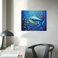 thumbnail image 3 of ONETECH Fish Abstract 18 Canvas Art - Home Decor Wall Art Print Poster Painting Large 20\x16\, 3 of 4