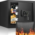 thumbnail image 1 of Cubic Home Fireproof Theft Fireproof Box for Home with Digital Keypad & Removable Shelf Security Box for Money Firearm Documents Valuables, 1 of 8