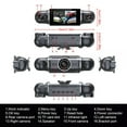 thumbnail image 5 of golytefs 4 Channel Wifi Dash Cam 1080P Hd Driving Recorder Car Front+rear Camera G-s, 5 of 9