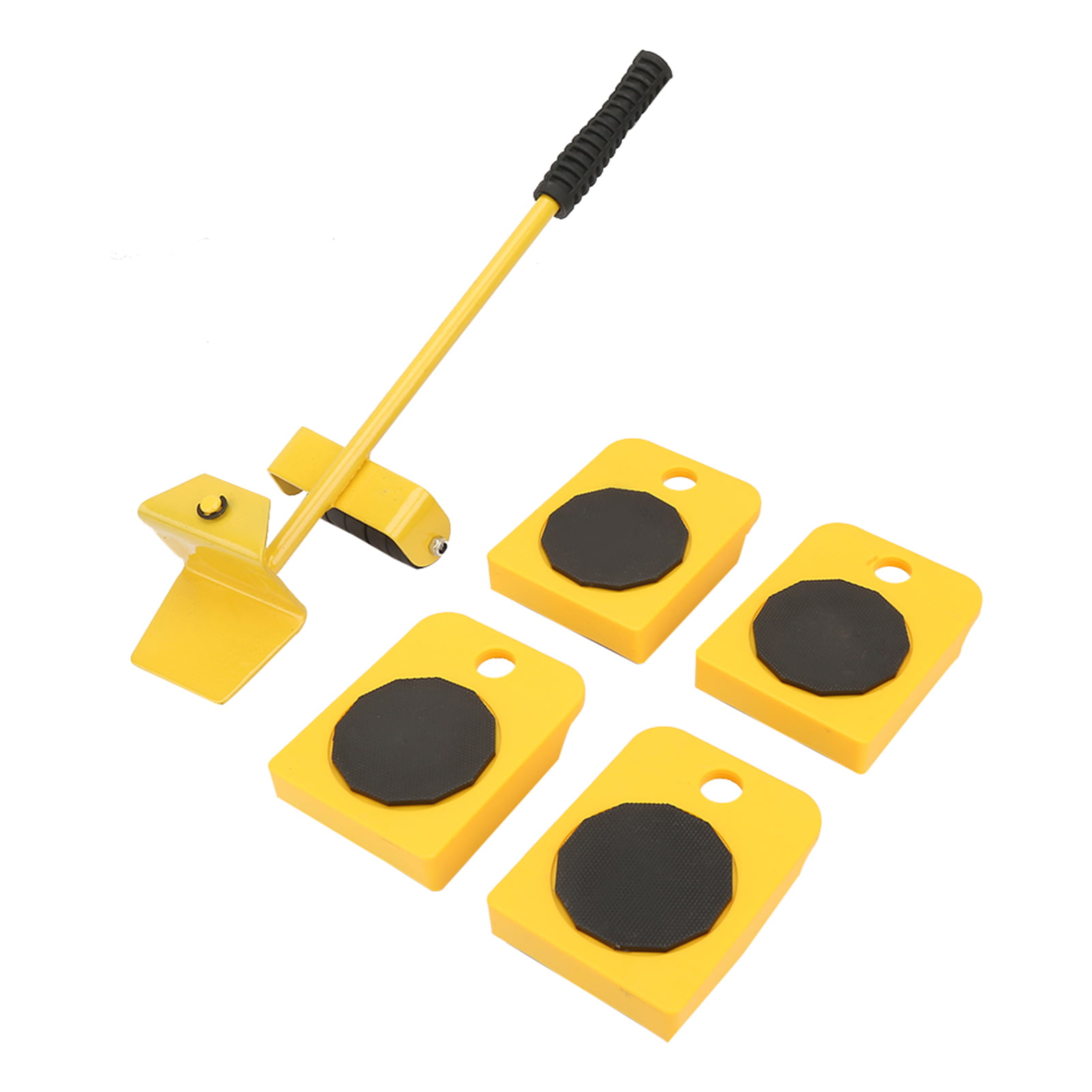 Furniture Mover & Lifter Kit Lifter Moving Plate for Heavy Objects Bearing 150KG/330.7 lb Yellow Furniture Transport Set with Scroll Wheel 