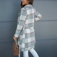 thumbnail image 5 of Uhndy 2022 Jackets for Women, Fashion Women Casual Pockets Printed Long Sleeve Tops Jacket Plaid Coat Winter Coats Christmas Gifts for Women, 5 of 6