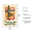 thumbnail image 2 of The Orient - India Shiva Statue - Vintage Travel Poster by David Klein c.1960 - Master Art Print (Unframed) 12in x 18in, 2 of 4