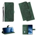 thumbnail image 1 of Samsung A32 Case 4G, Slim Mandala Pattern Embossed Wallet Card Slot PU Leather Magnetic Closure Kickstand Folio Stand with Strap Case For Samsung Galaxy A32 4G,Green, 1 of 11