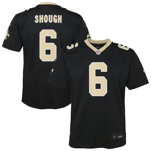 Youth Nike Tyler Shough Black New Orleans Saints Team Game Jersey